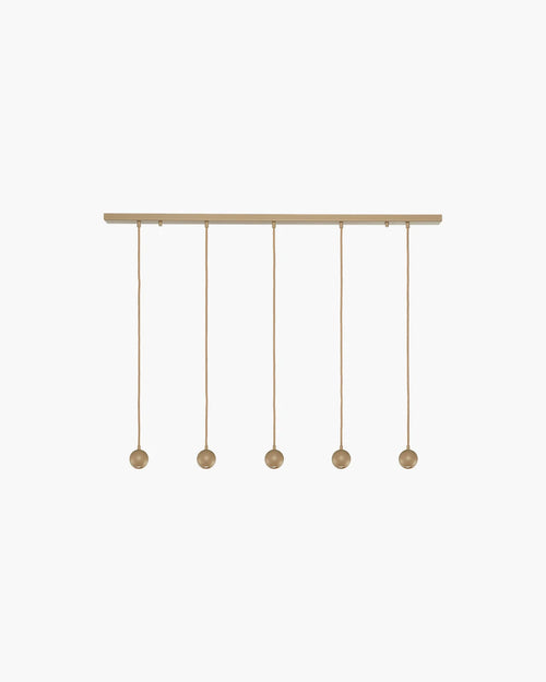Hanglamp Pallo 5 spots in zandkleur