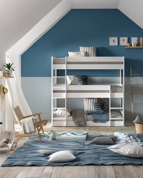 Stapelbed Scott voor 3 personen in wit
