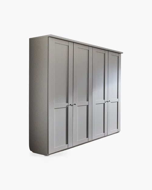 Draaideurkast 200x216 cm - wit van Wiemann