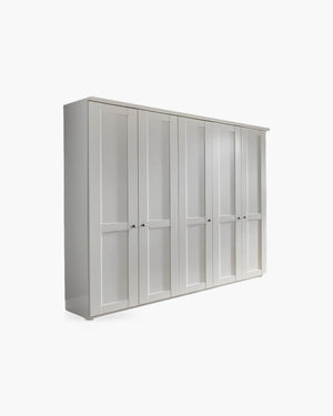 Draaideurkast 250x216 cm - wit van Wiemann