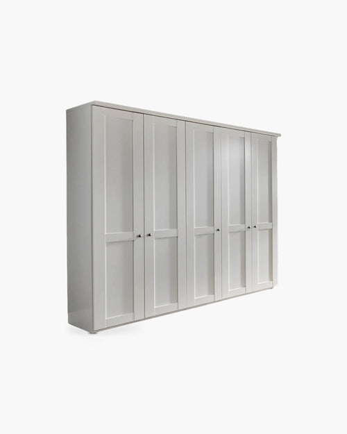 Draaideurkast 250x216 cm - wit van Wiemann