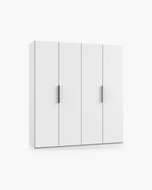 Draaideurkast 200x216 cm - wit