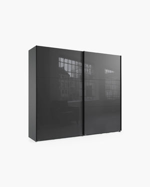 Schuifdeurkast 250x216 cm in grafietgrijs