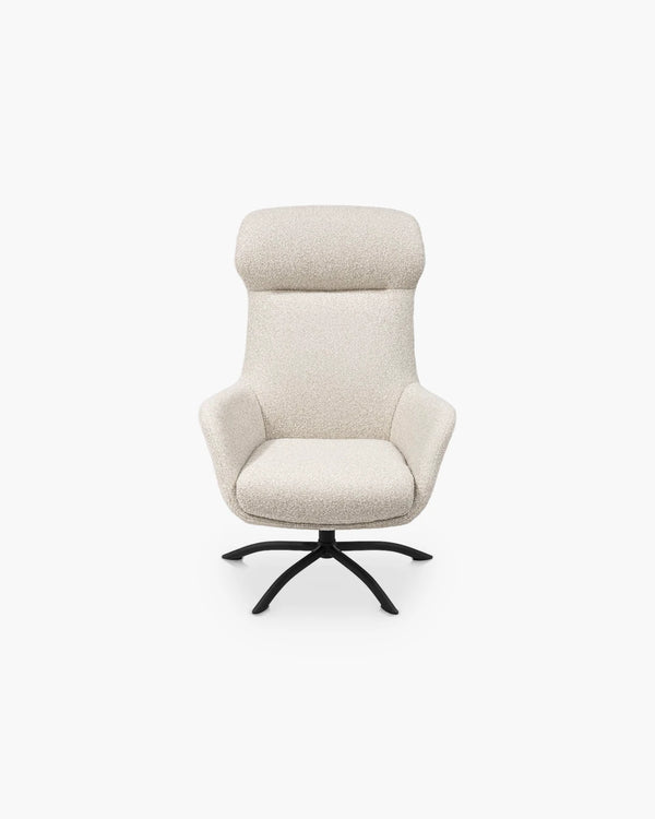 Draaifauteuil Lomi met poef van Xooon, foto 2 van 7