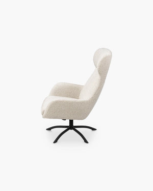 Draaifauteuil Lomi met poef van Xooon, foto 3 van 7