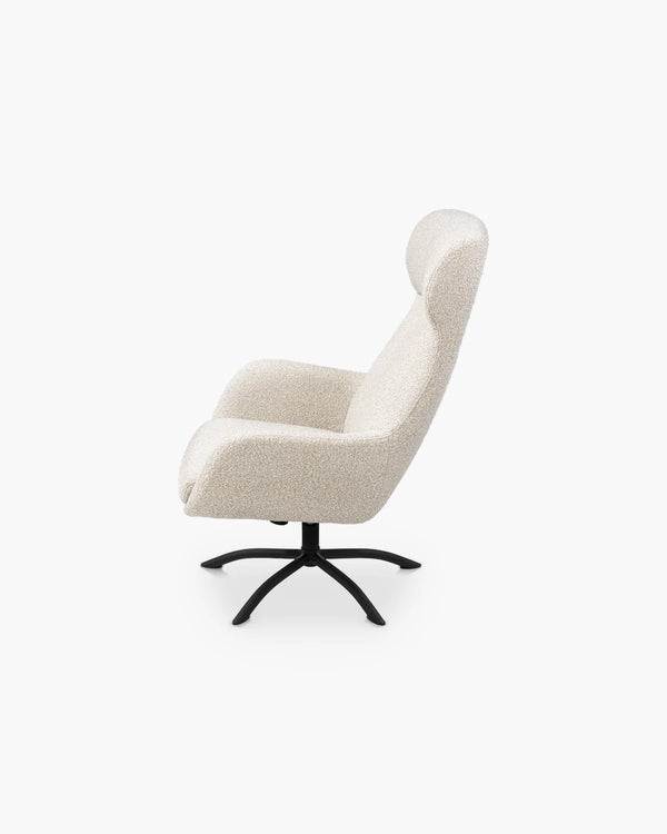 Draaifauteuil Lomi met poef van Xooon, foto 3 van 7