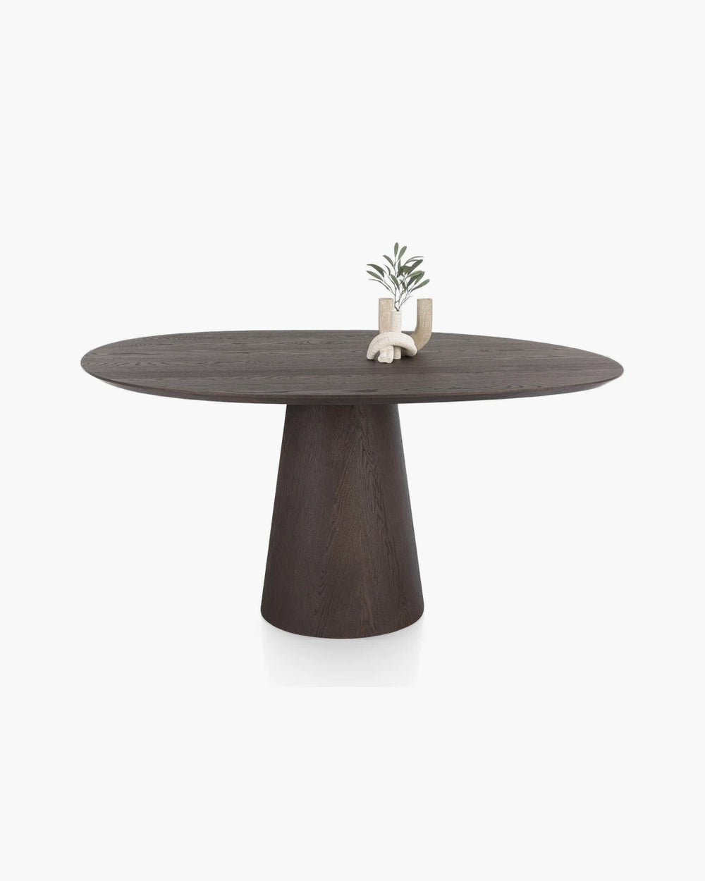 Ovale eettafel Trenton 150x120 cm van Xooon in hout