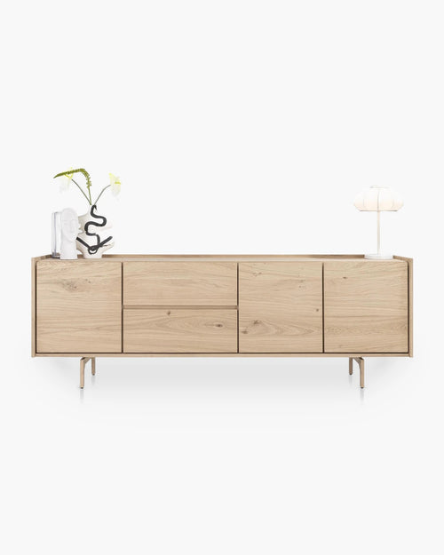 Dressoir Valgard met 3 deuren en 2 lades 230 cm van Xooon in hout