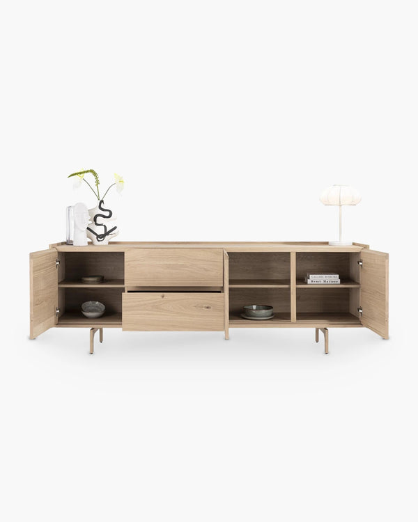 Dressoir Valgard met 3 deuren en 2 lades 230 cm van Xooon, foto 2 van 4