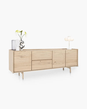 Dressoir Valgard met 3 deuren en 2 lades 230 cm van Xooon, foto 3 van 4