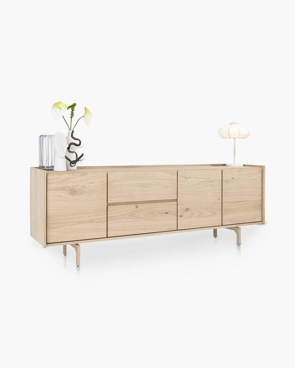 Dressoir Valgard met 3 deuren en 2 lades 230 cm van Xooon, foto 3 van 4