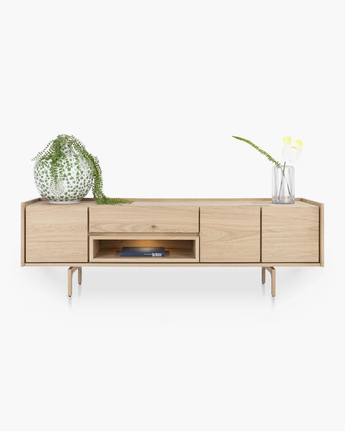 Tv-meubel Valgard met 3 deuren en 1 lade 190 cm van Xooon in hout