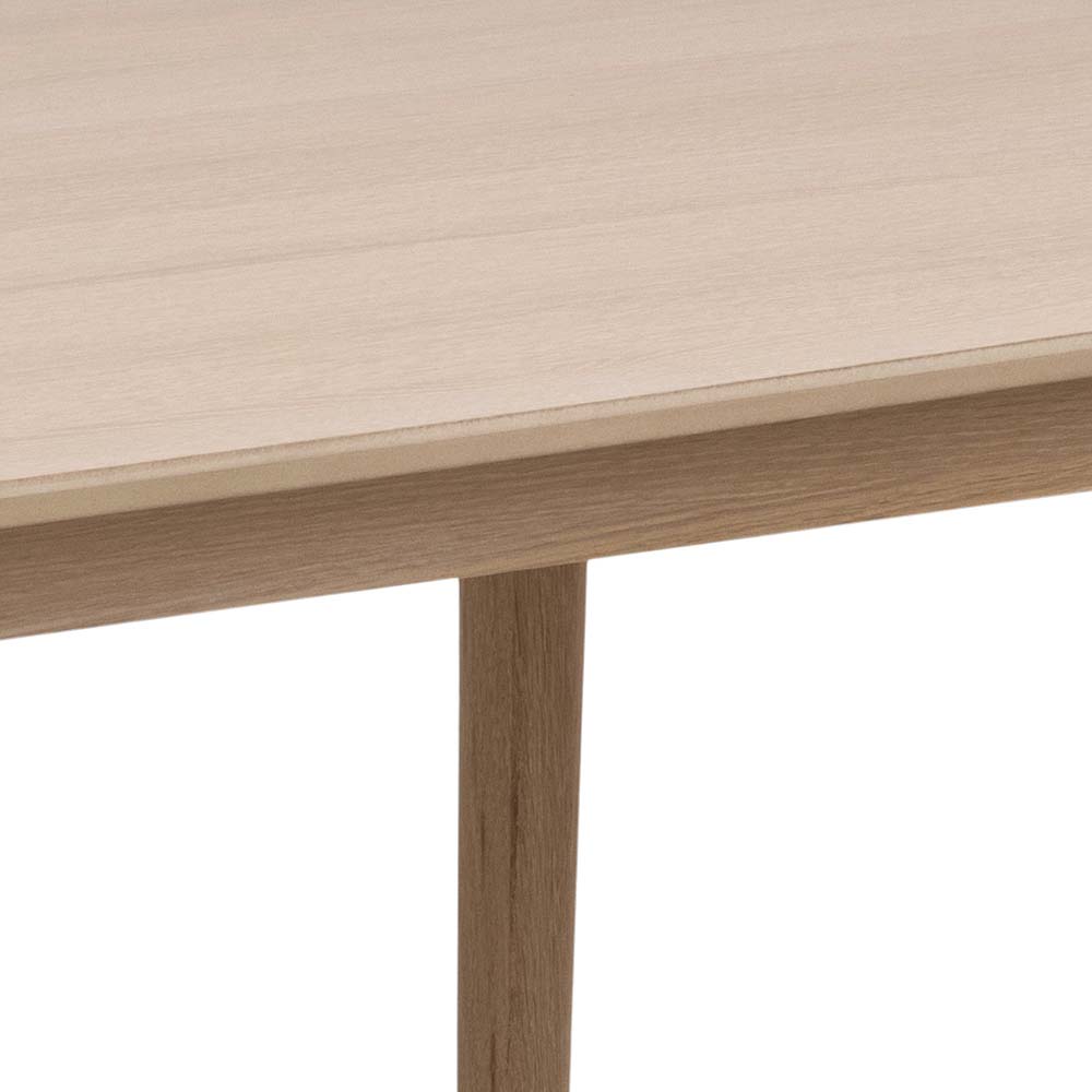 Eettafel 210x100cm - oak white pigmented