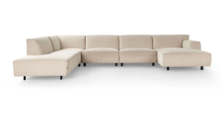 Hoeksalon U-vorm (links) - Sand beige