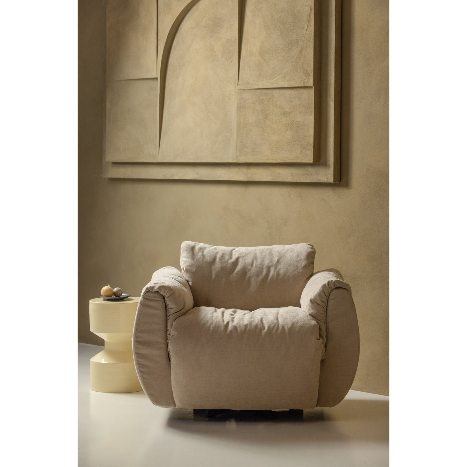 Bijzettafel Hidde - citroengeel