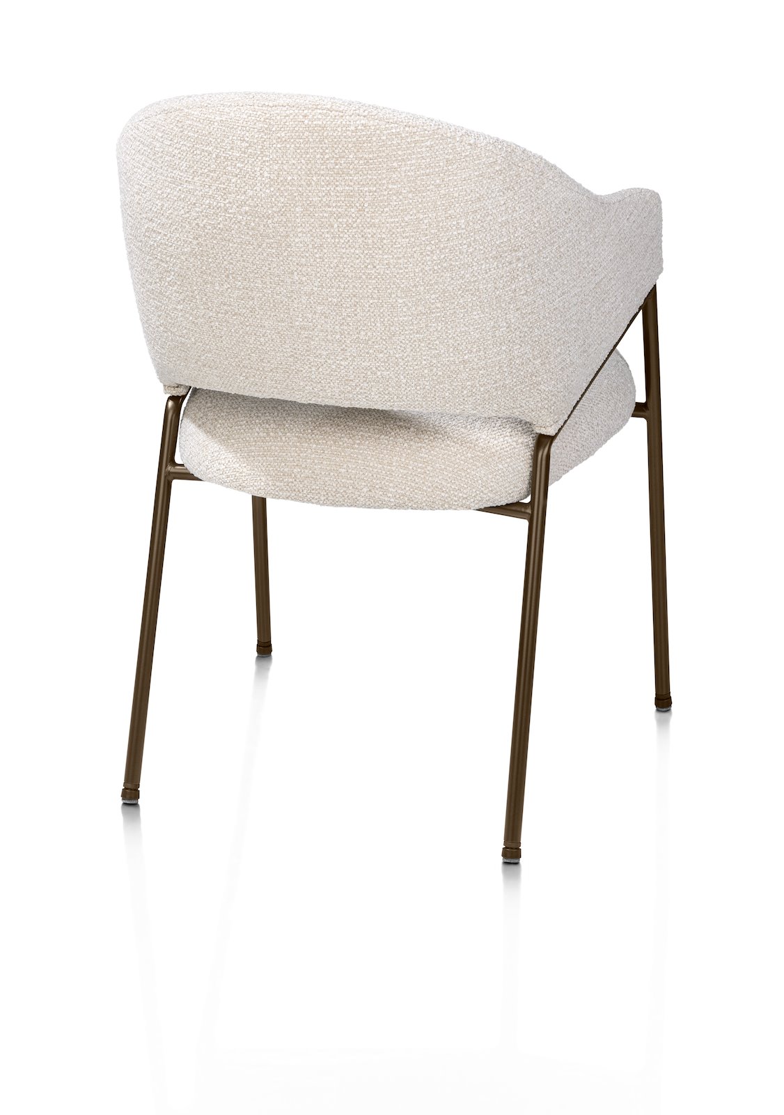 Armstoel Noel - creme/steelbrown