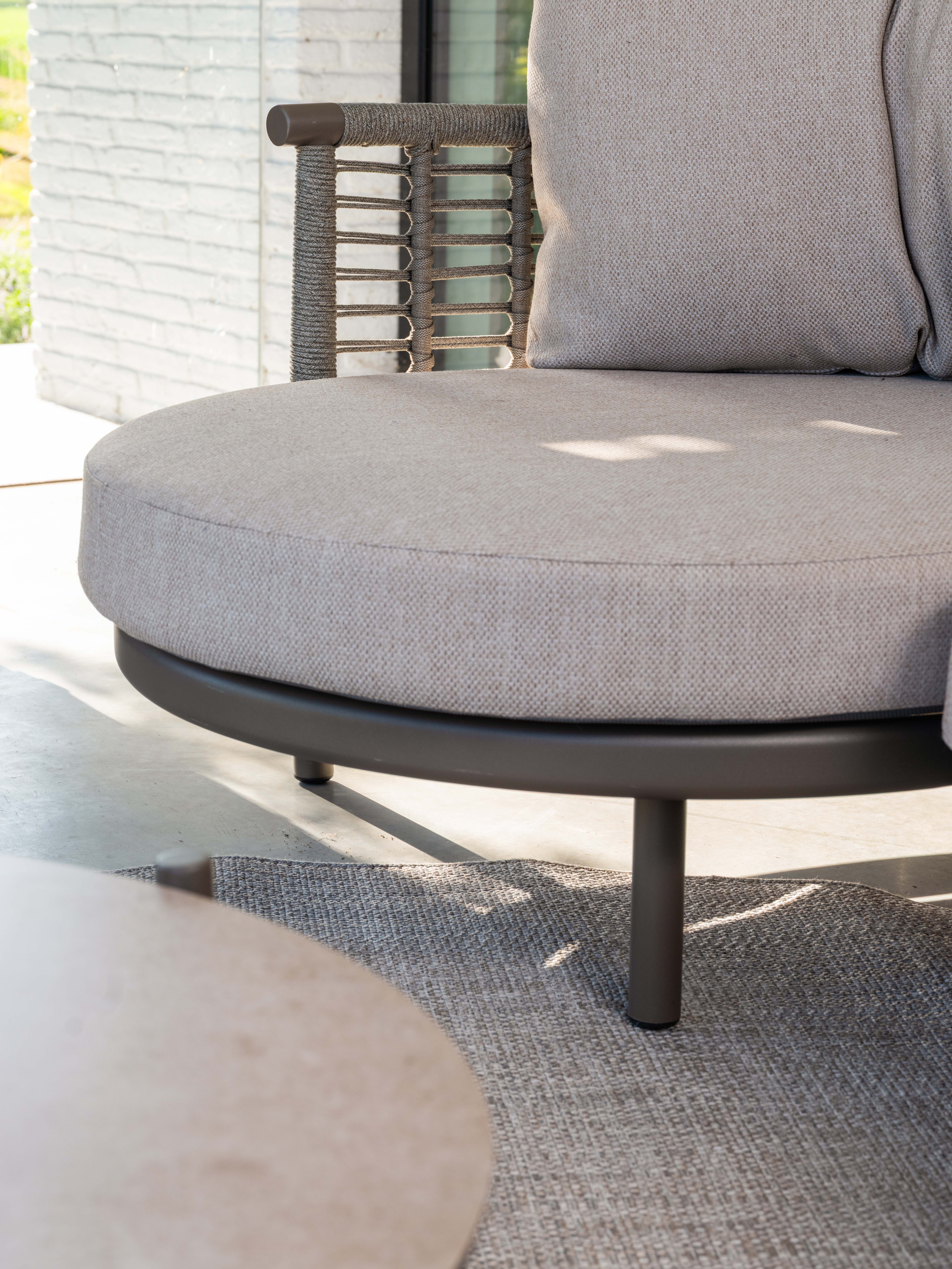 Loungeset Puglia - longchair rechts - terre