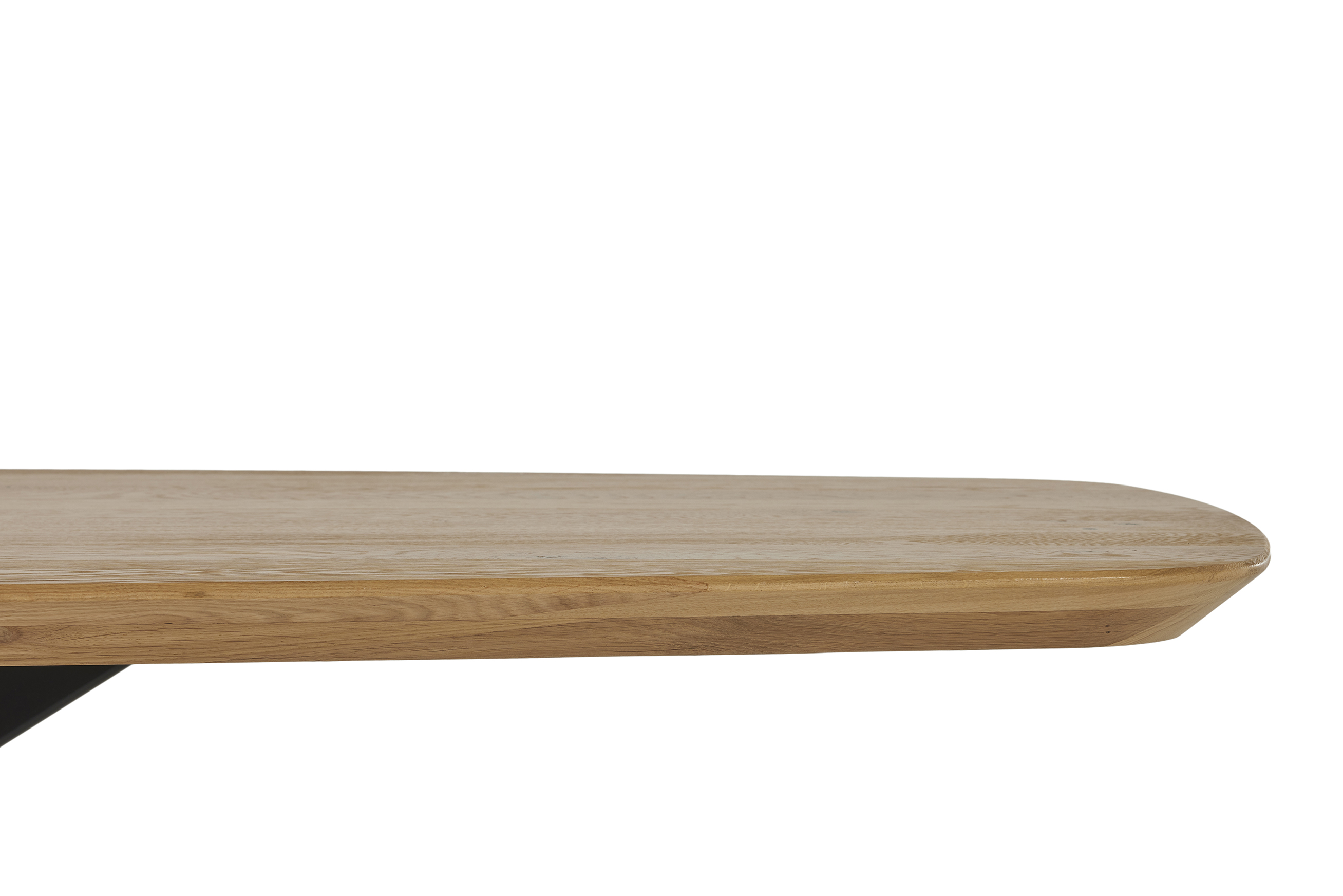 Eettafel 240x100cm - eik/zwart metaal
