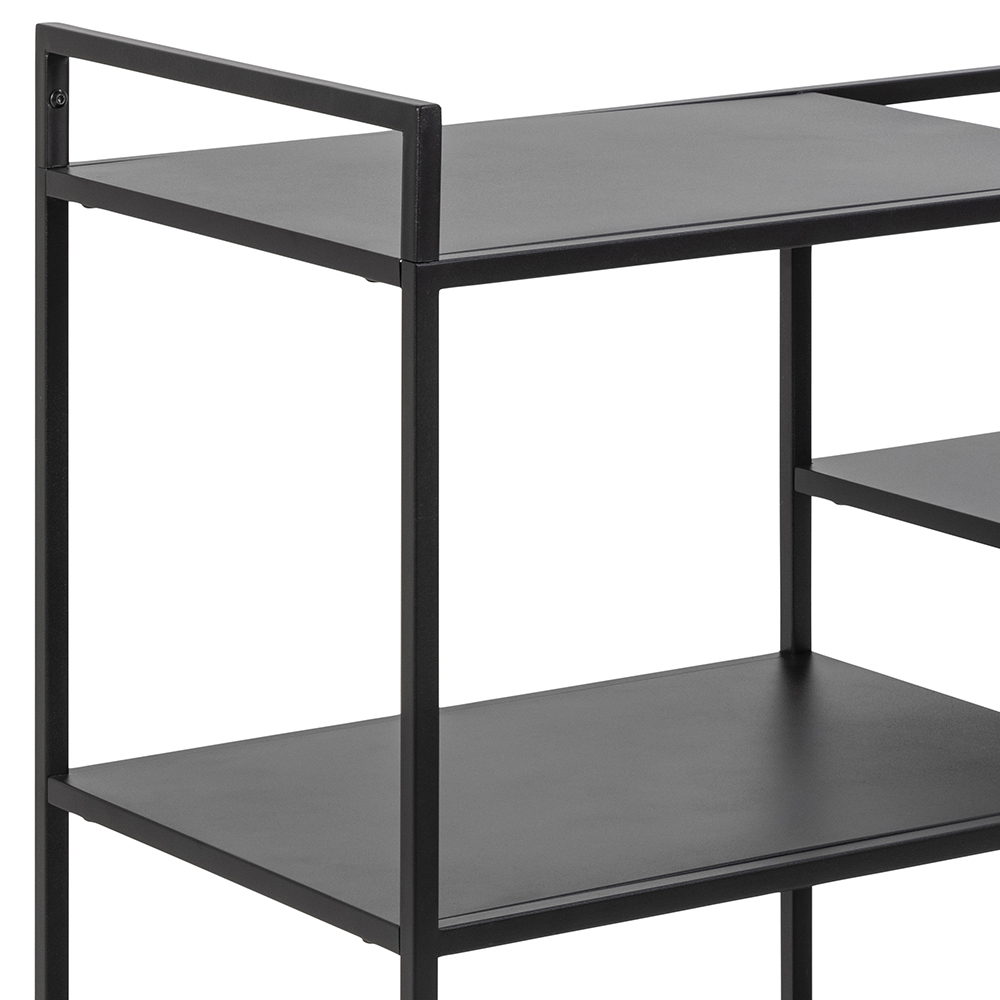 Trolley met wielen 78x40cm - zwart
