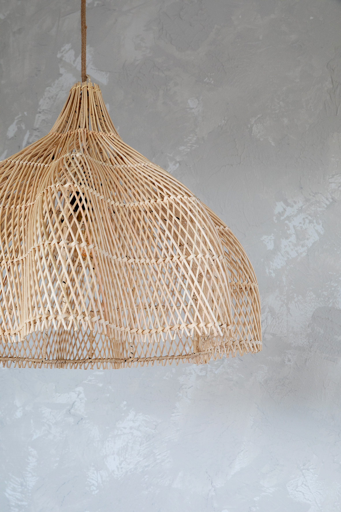 Hanglamp diam.60cm - rotan