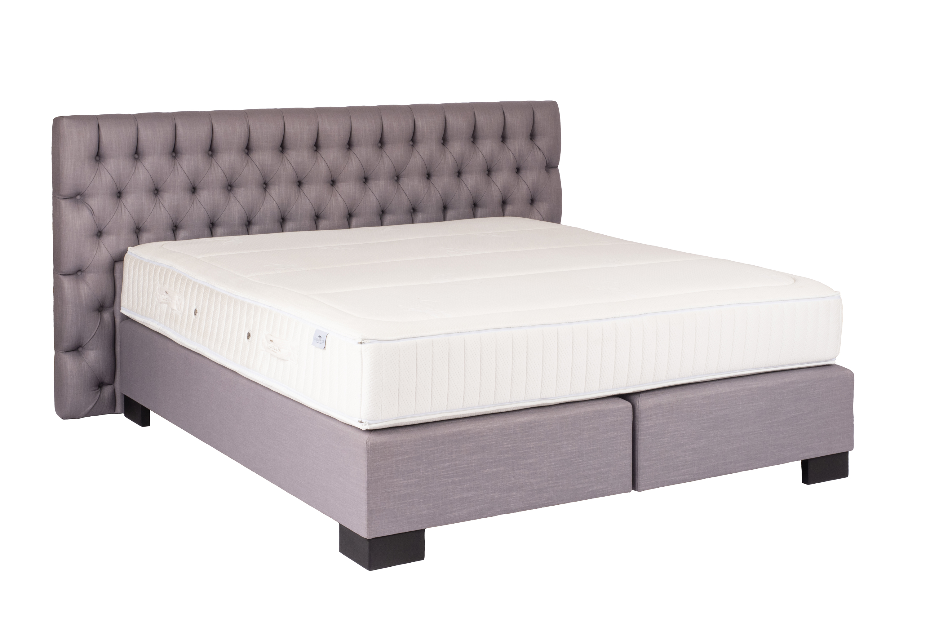 Boxspring Residence (incl. matras) 160x200cm - grijs