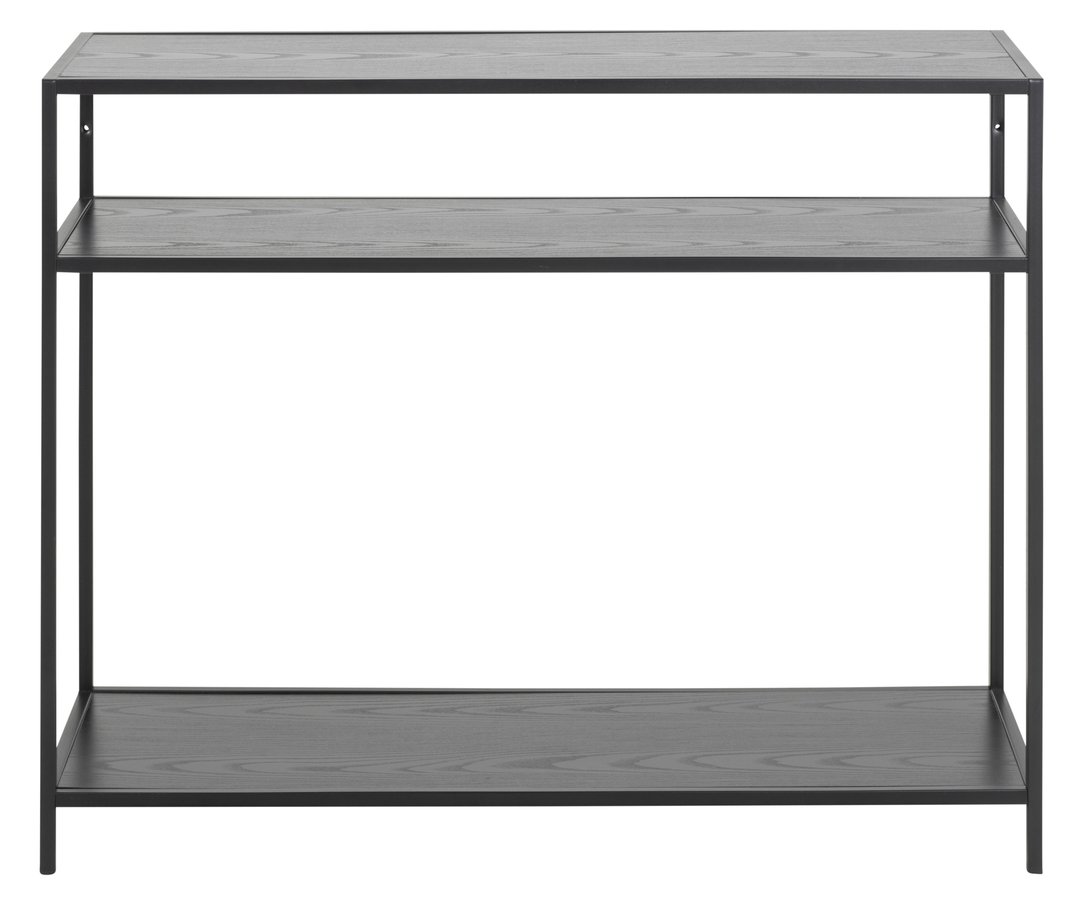 Consoletafel 100x35cm - zwart eiken