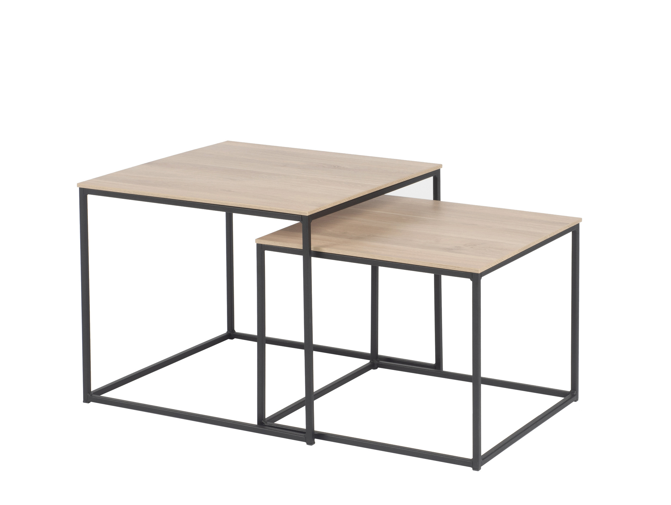 Set van 2 salontafels - fresh oak