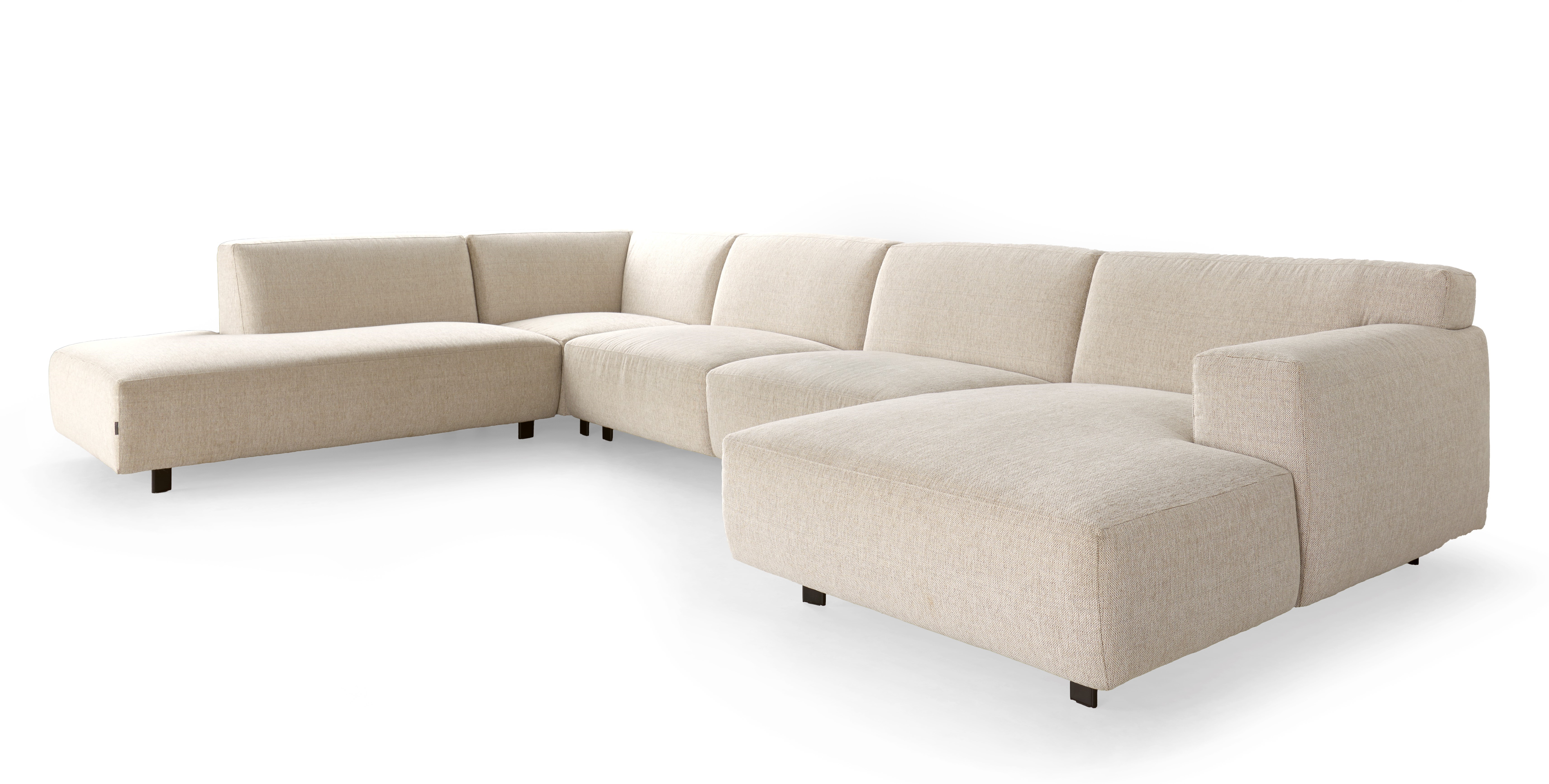 Hoeksalon U-vorm (links) - Sand beige
