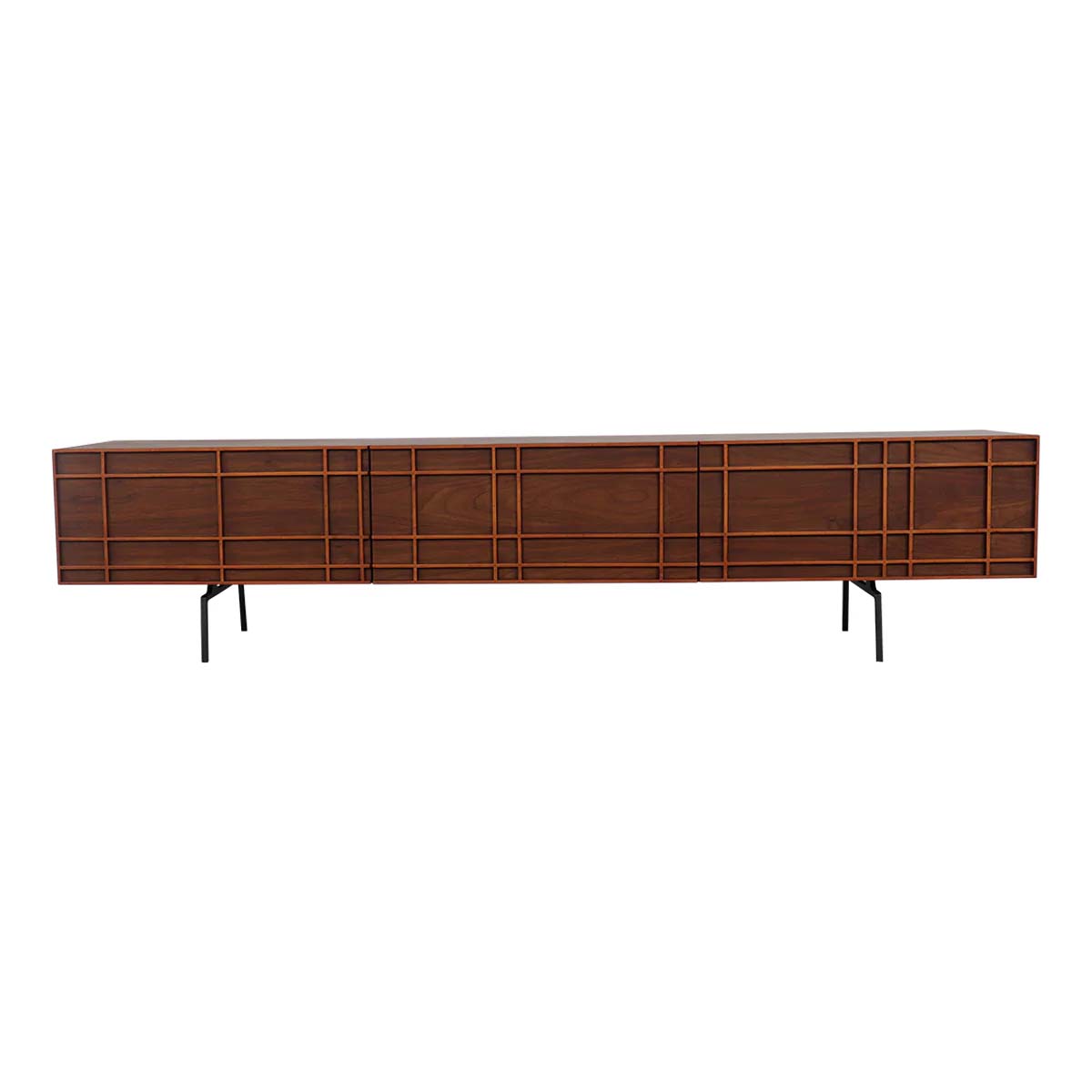 Vintage tv meubel B165cm - walnoot