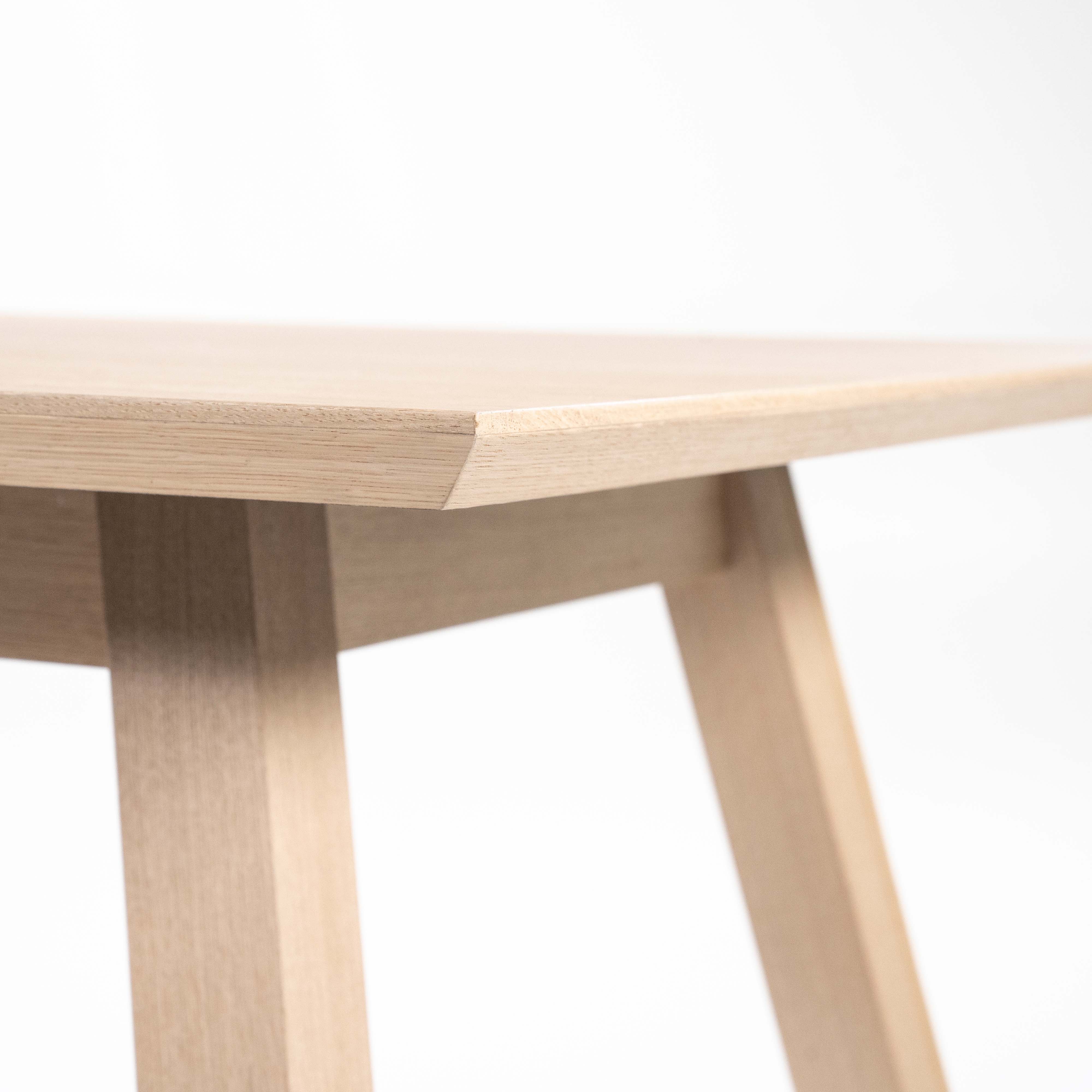 Houten eettafel 220x90cm - natuur eiken