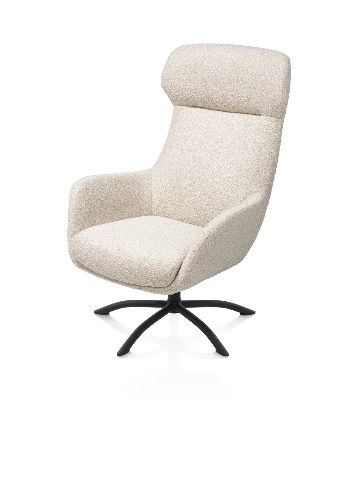 Draaifauteuil Lomi incl.poef - beige