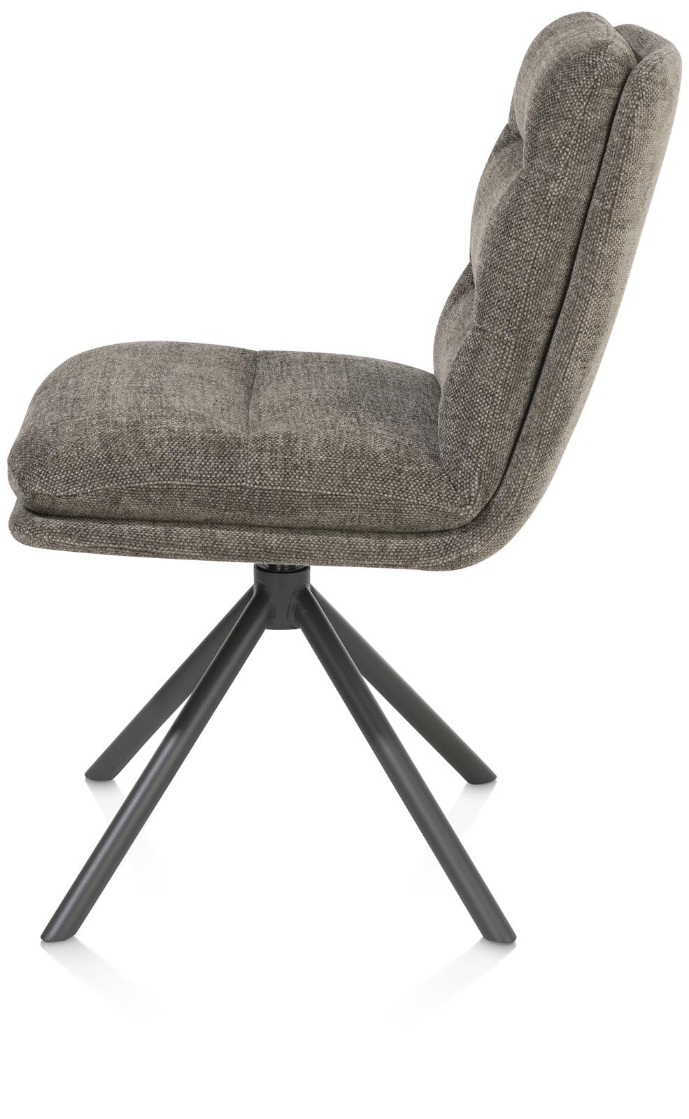 Draaibare eetkamerstoel Mia - bruin