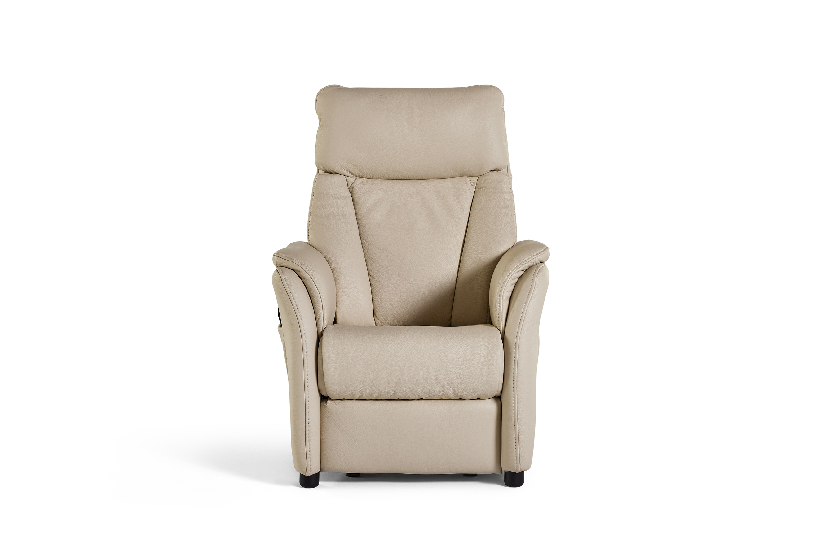 Elektrische relaxzetel in leder met lift Small - ecru