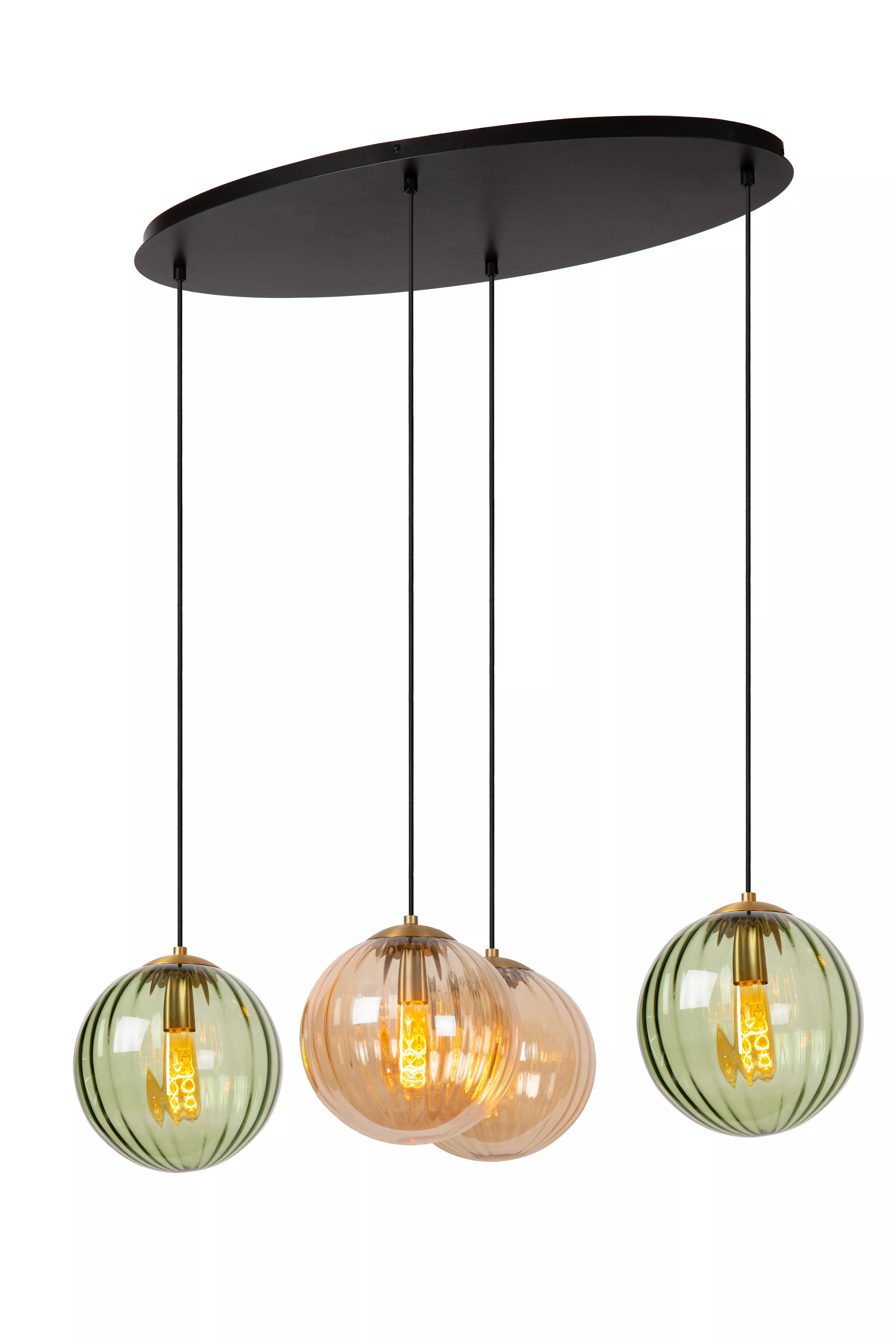 Hanglamp Monsaraz 4x40W (excl. lichtbronnen)  - amber/geel