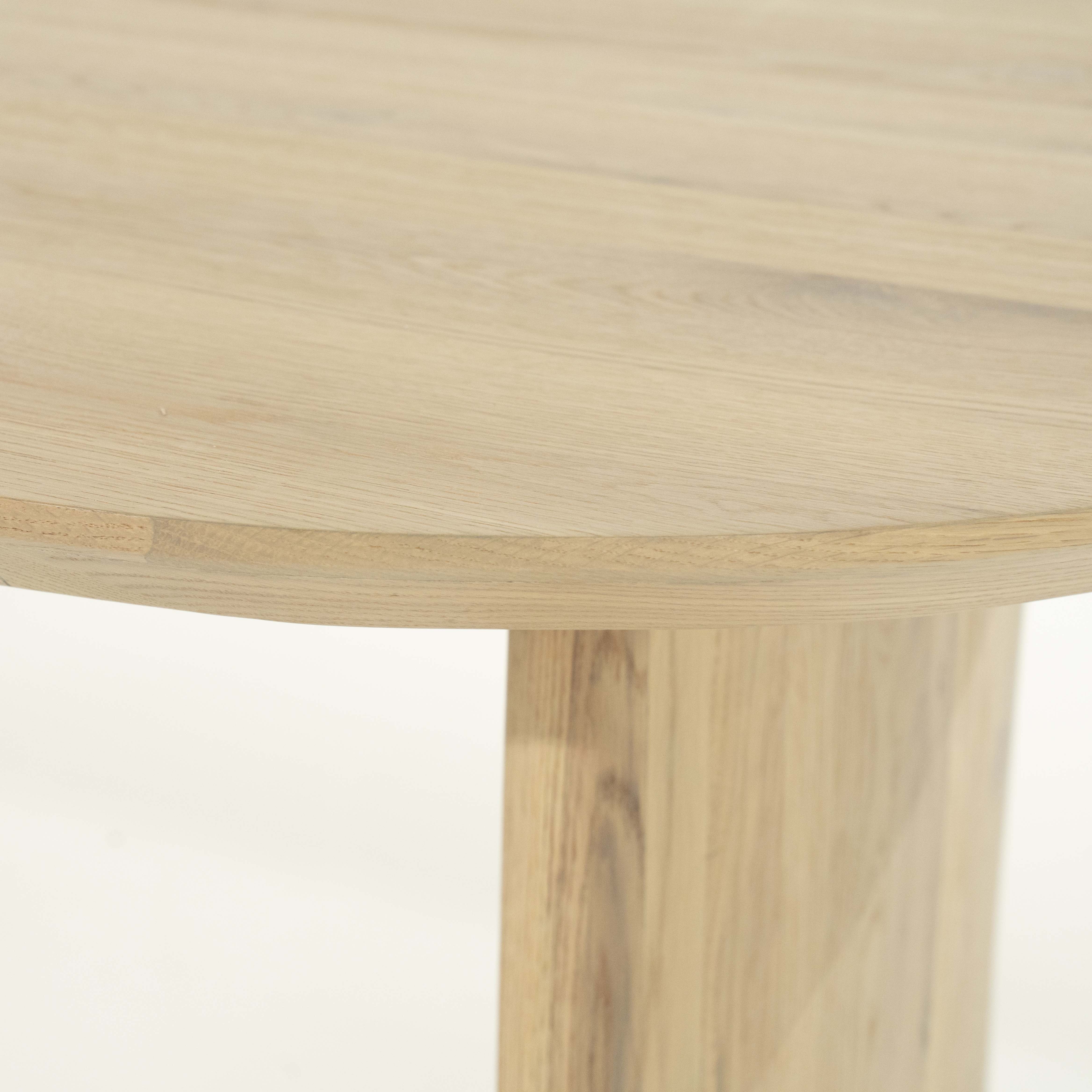 Eettafel 180x90 ovaal - naturel
