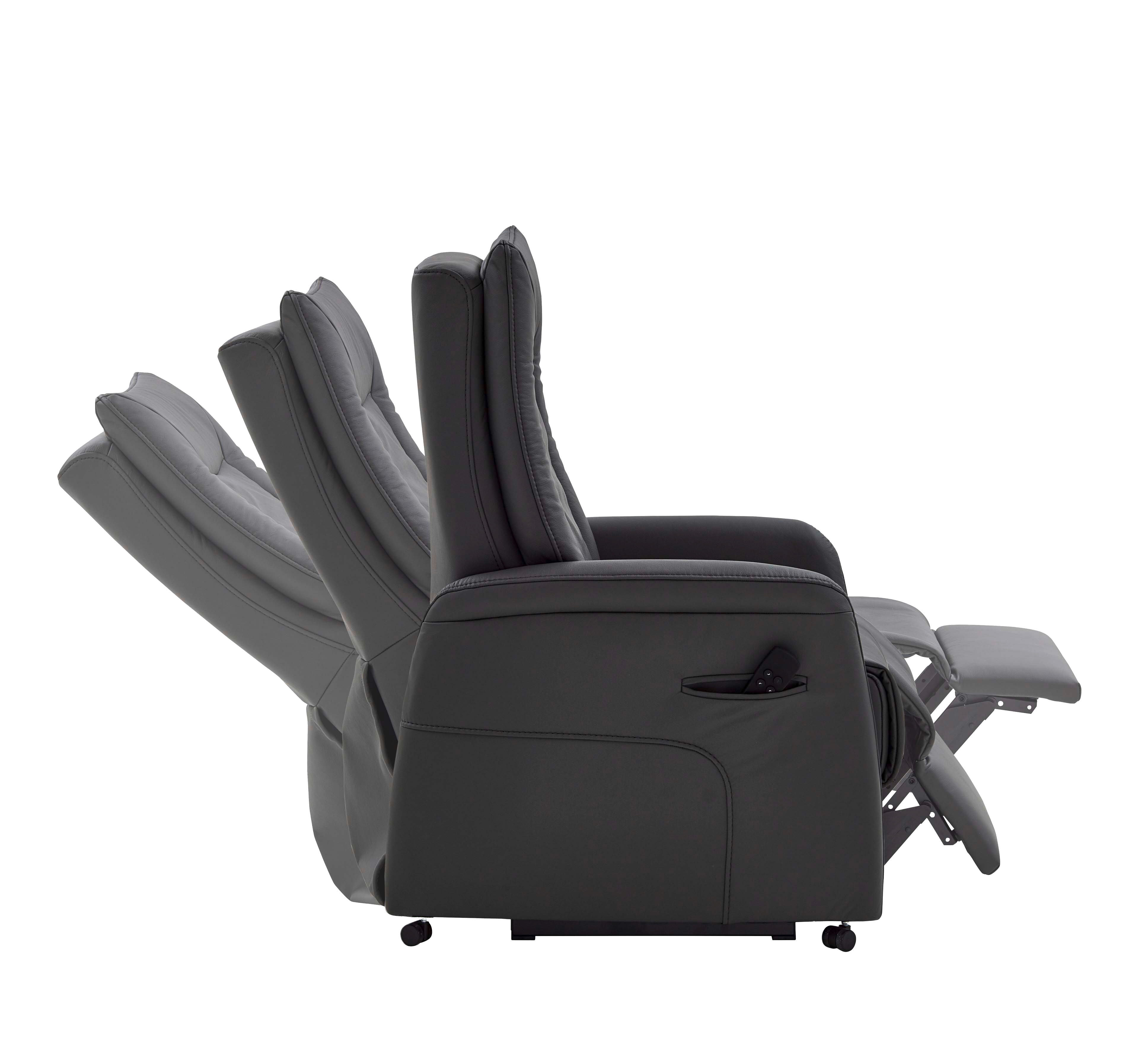 Elektrische relaxzetel met uitstaphulp - antraciet