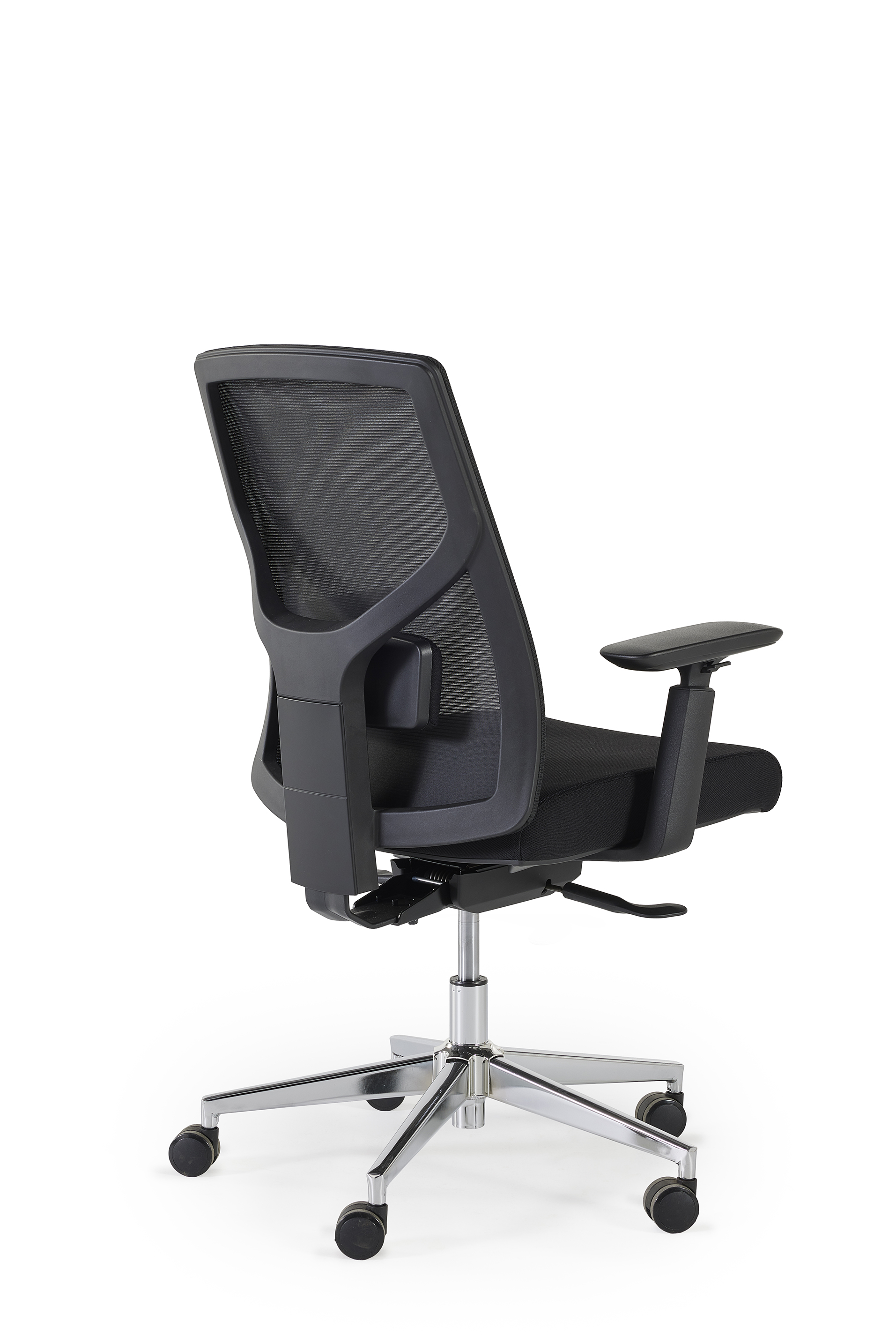 Ergonomische bureaustoel - chroom/zwart