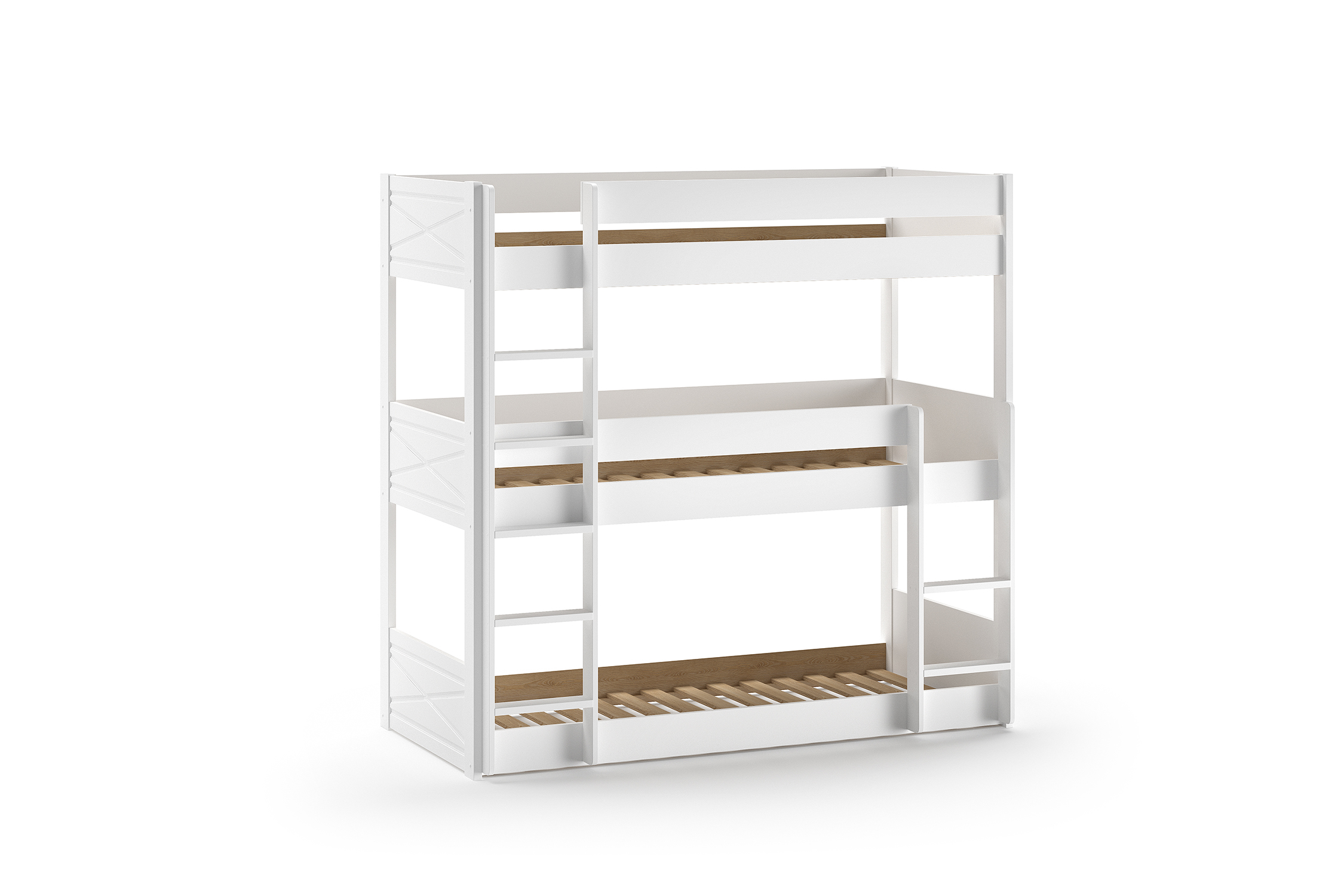 Stapelbed 3-personen - wit