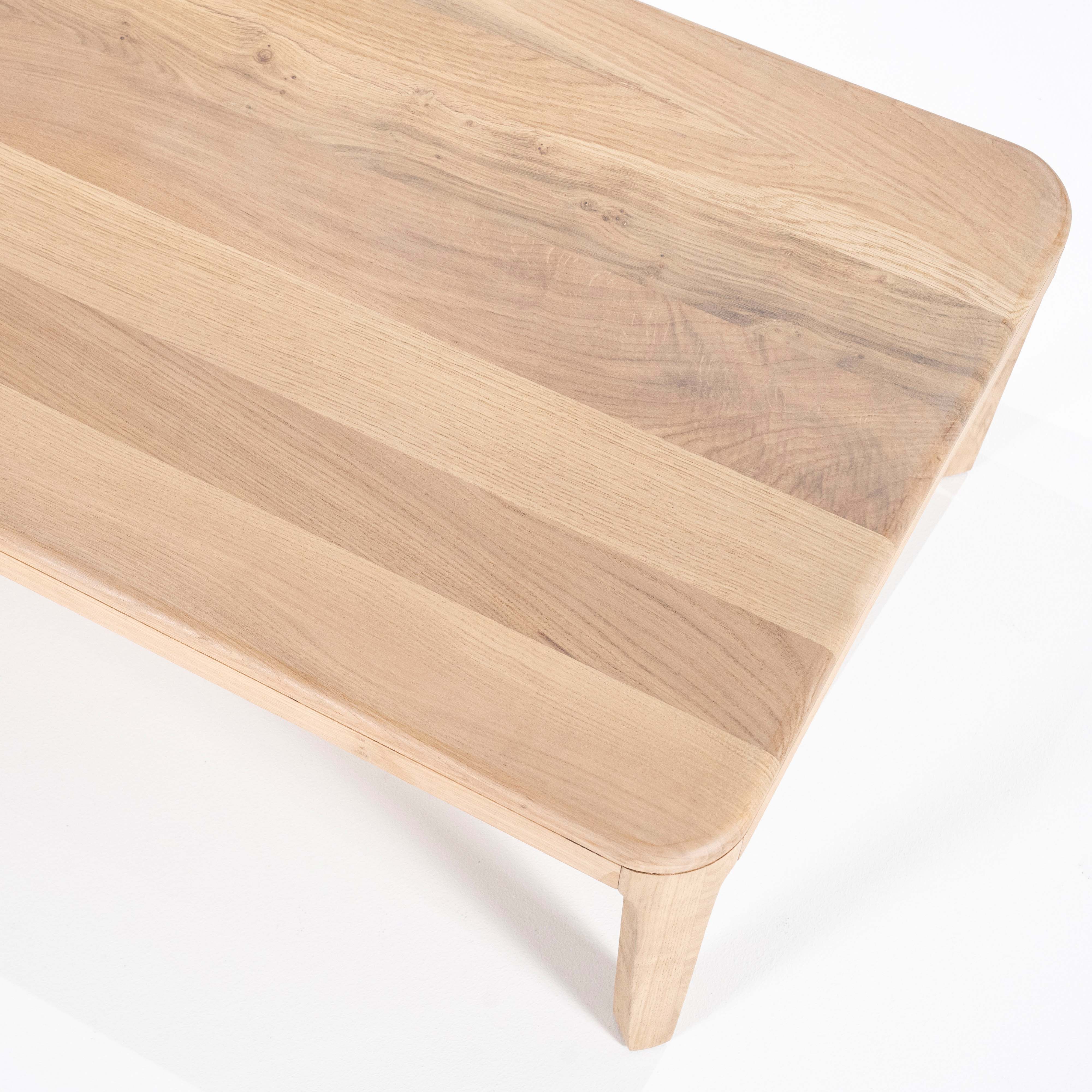 Houten salontafel 120x60cm - natuur eiken