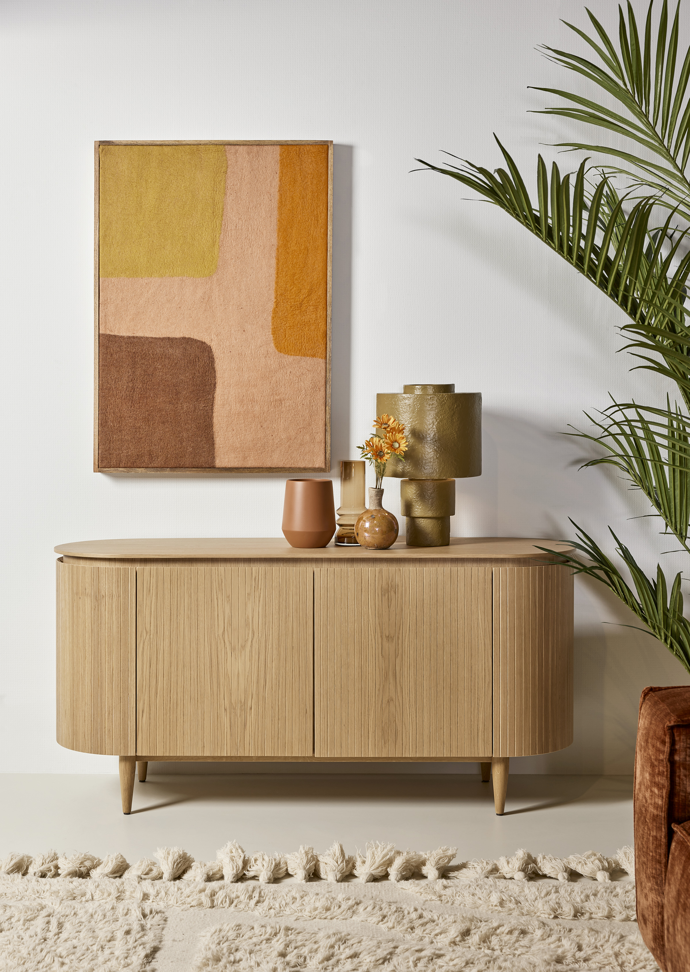 Dressoir met 4 deuren - Smoke eiken