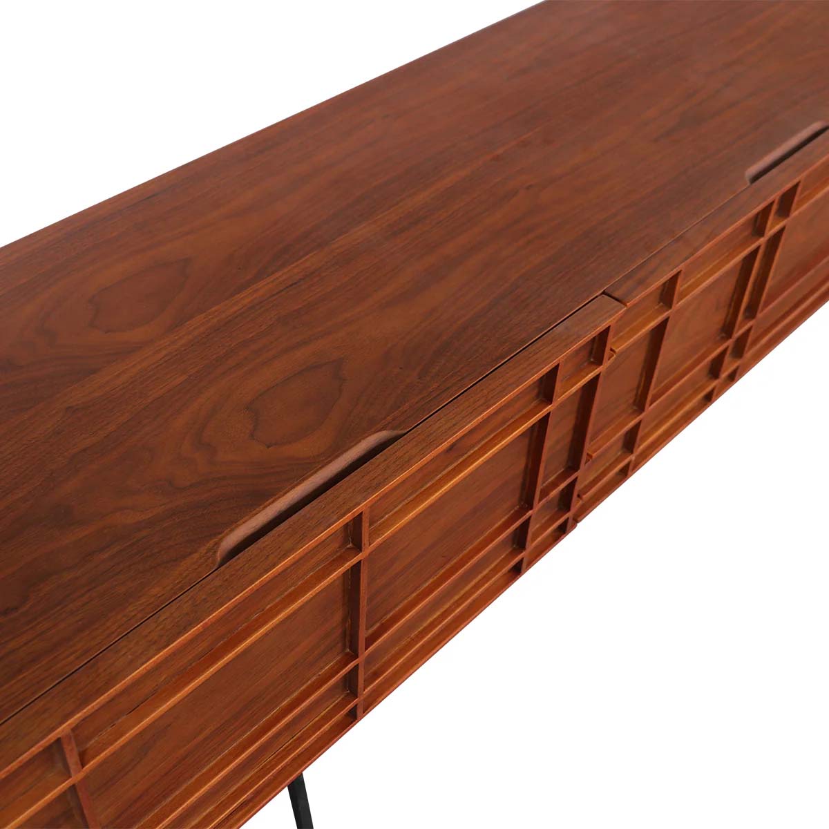 Vintage tv meubel B165cm - walnoot