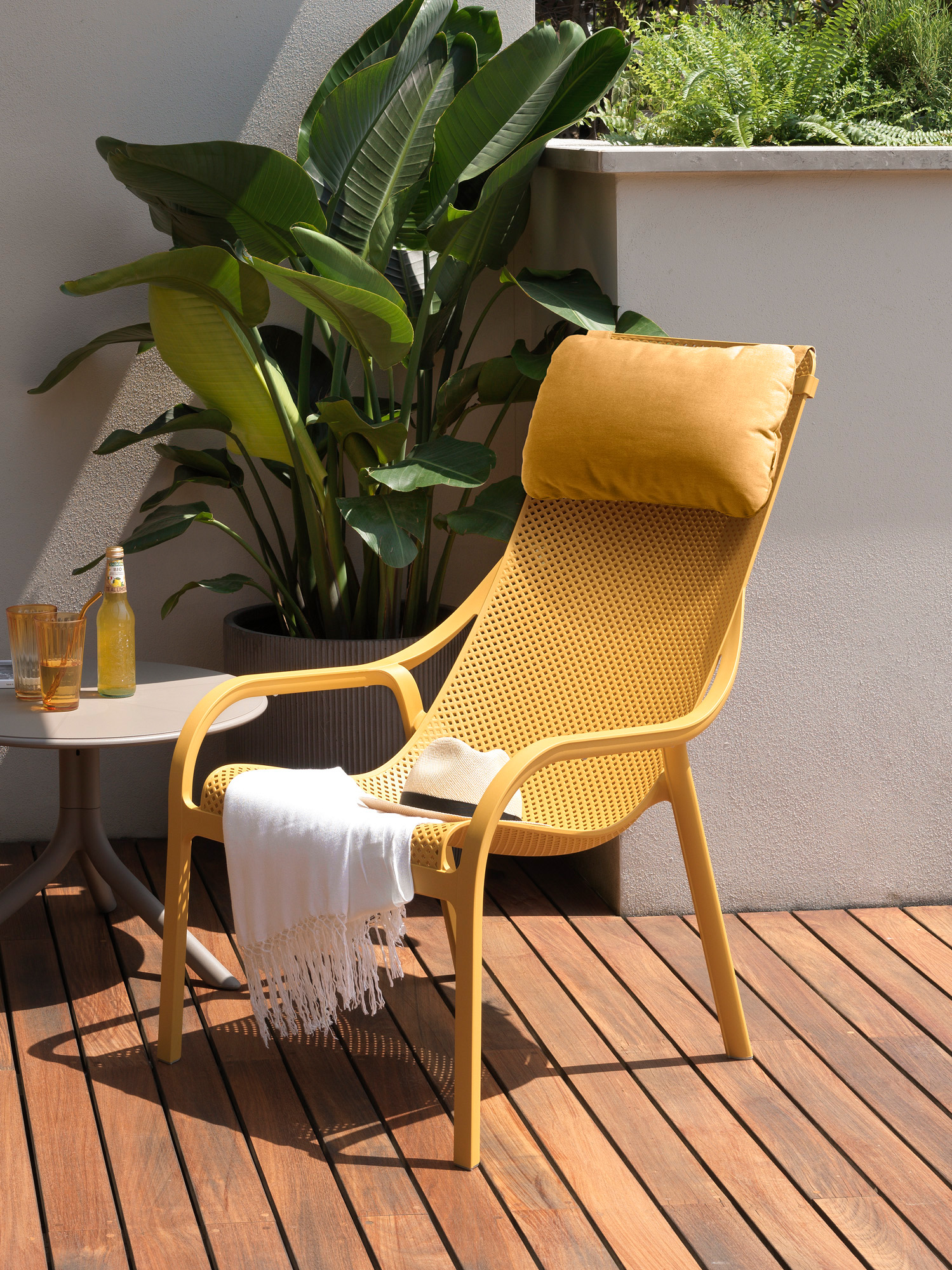 Loungestoel Net - Senape