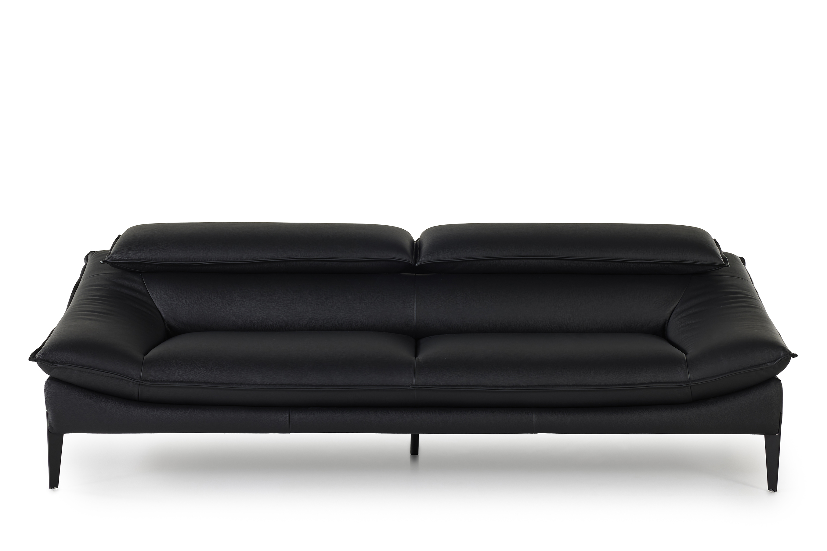 3-zit maxi PRM 1262 in leder - zwart 
