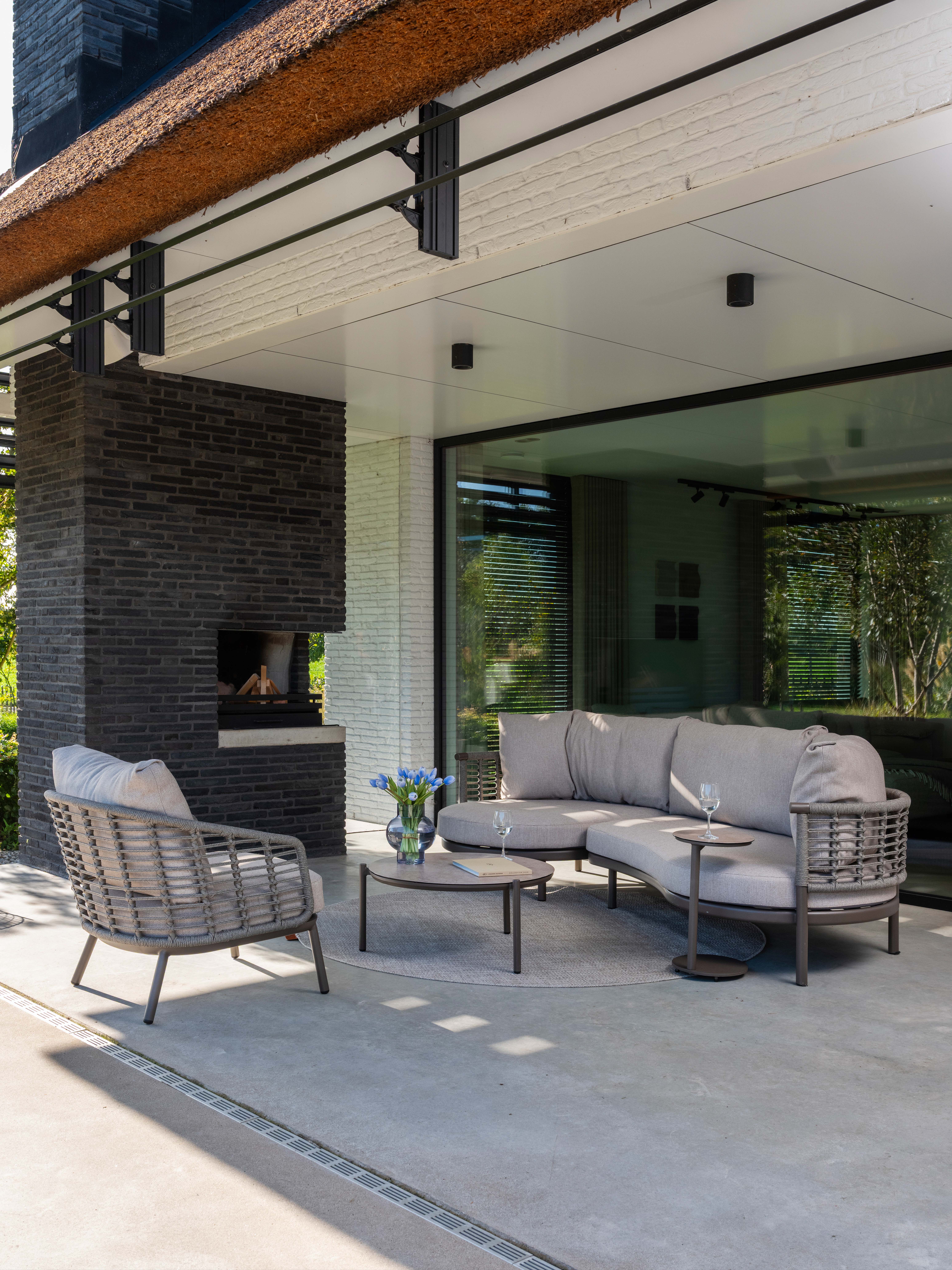 Loungeset Puglia - longchair rechts - terre