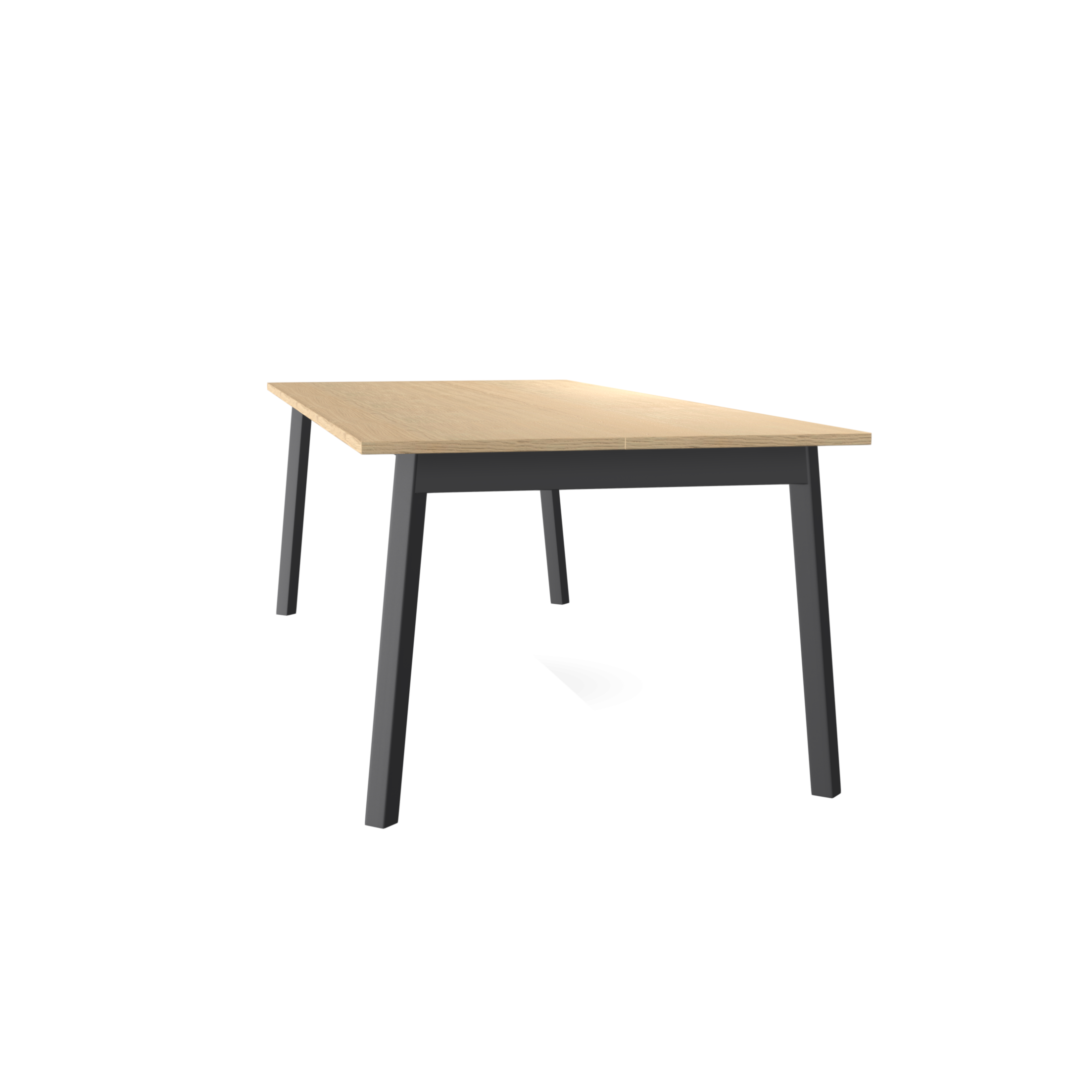 Verlengbare tafel 160/250cm - eikkleur/zwart