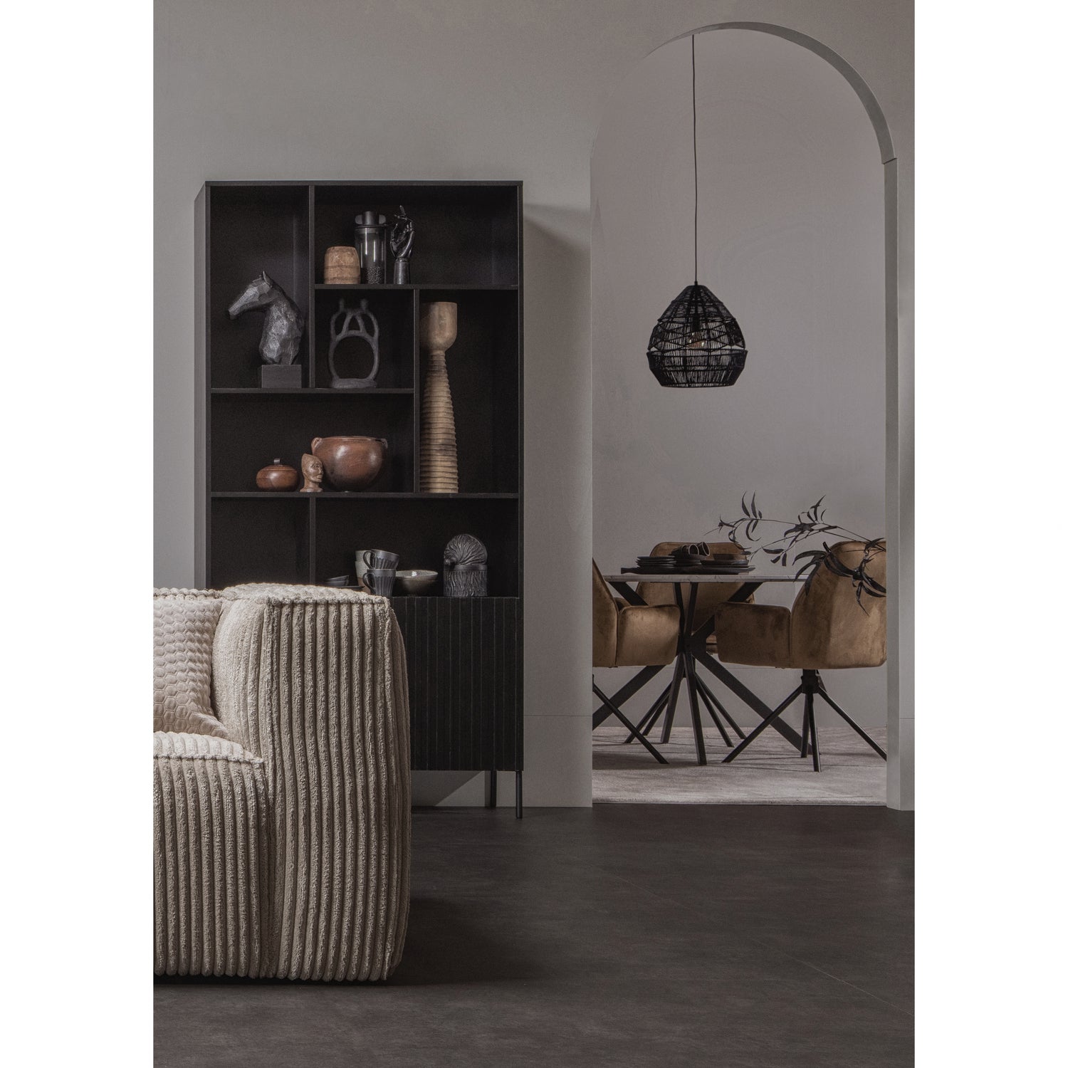 3,5-zit Bean - rib travertin