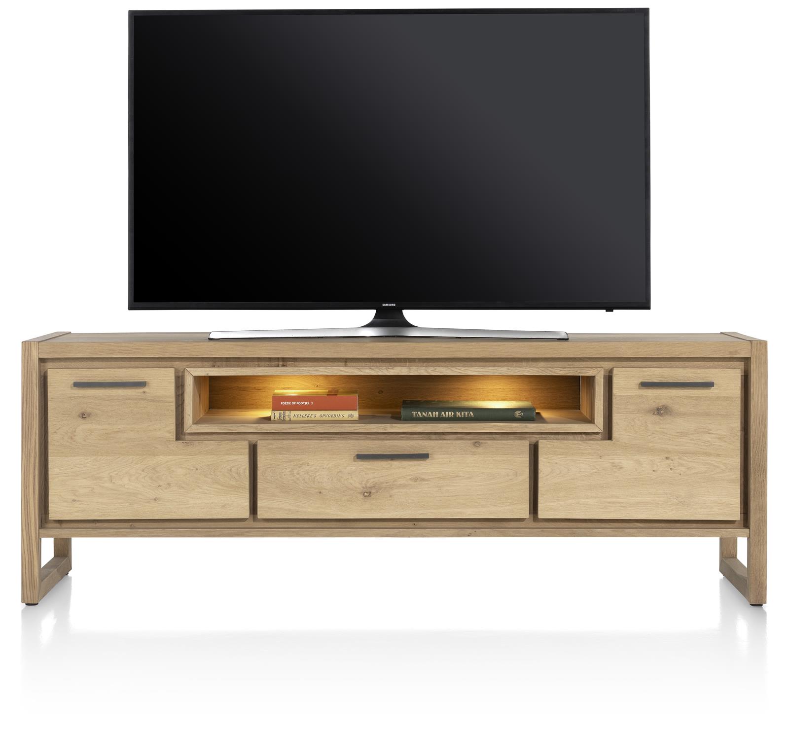 Tv meubel Nystead 2 deuren + 1 lade - eikenfineer