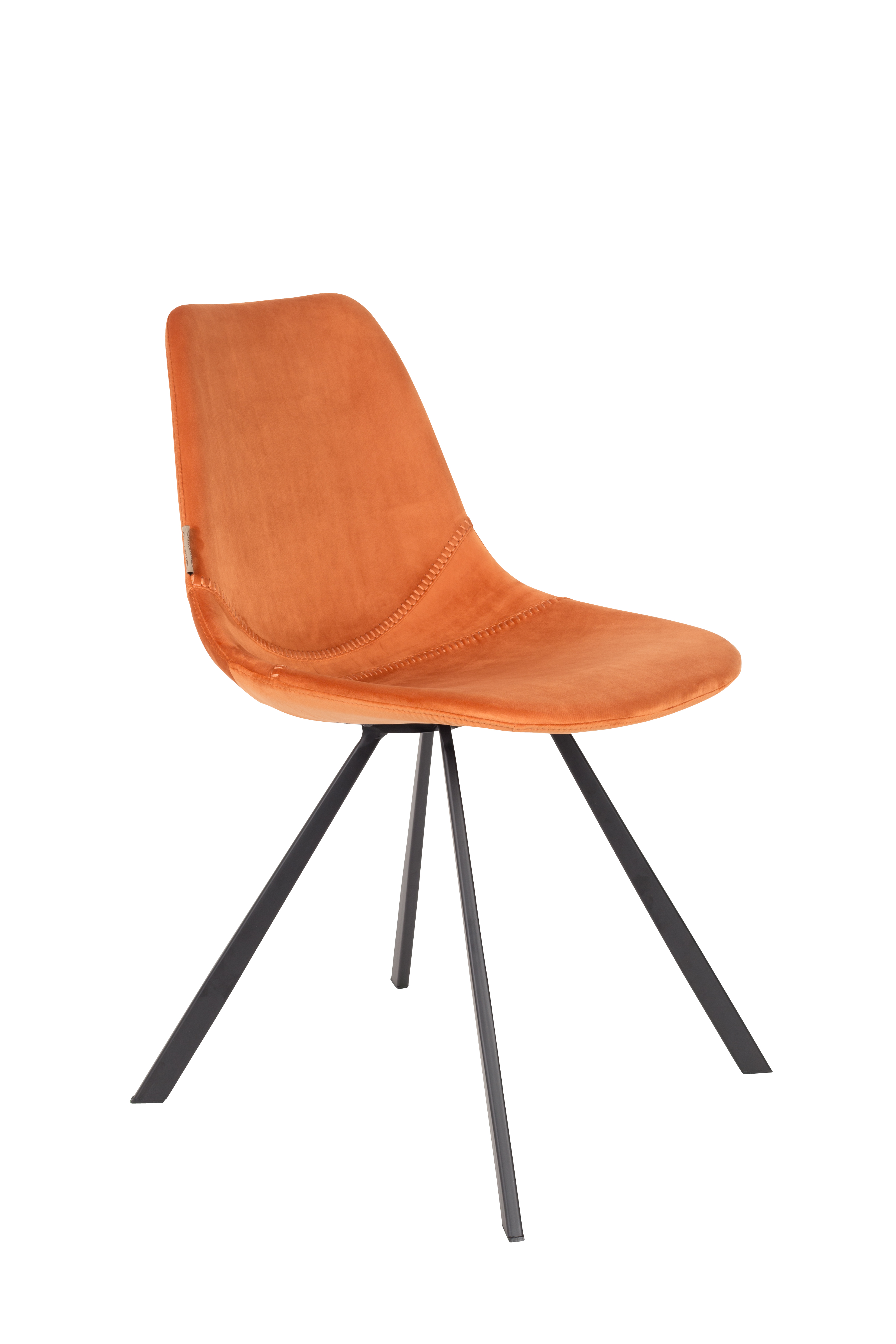 Eetkamerstoel Franky in velvet - Orange