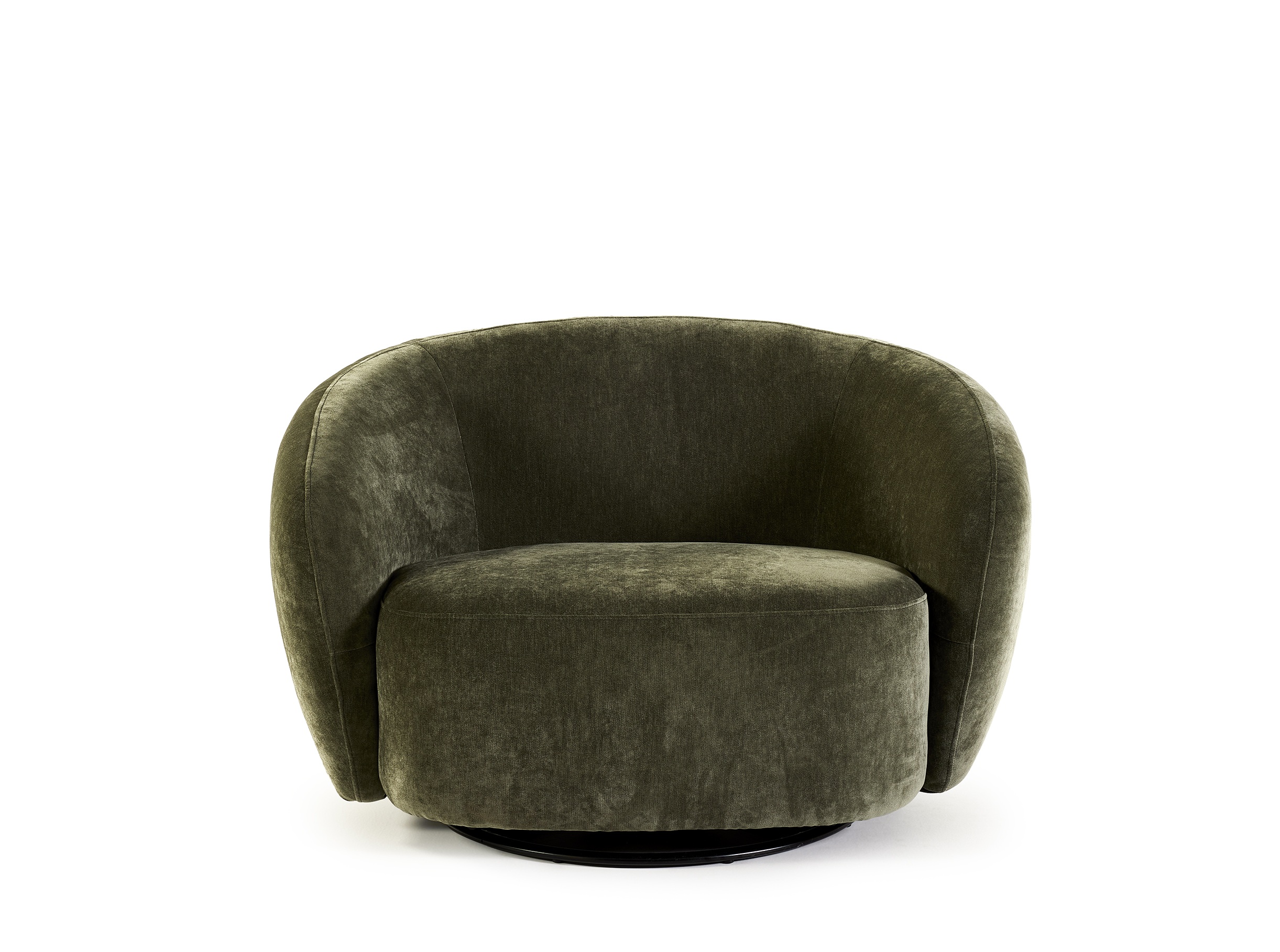 Draaibare fauteuil - donkergroen