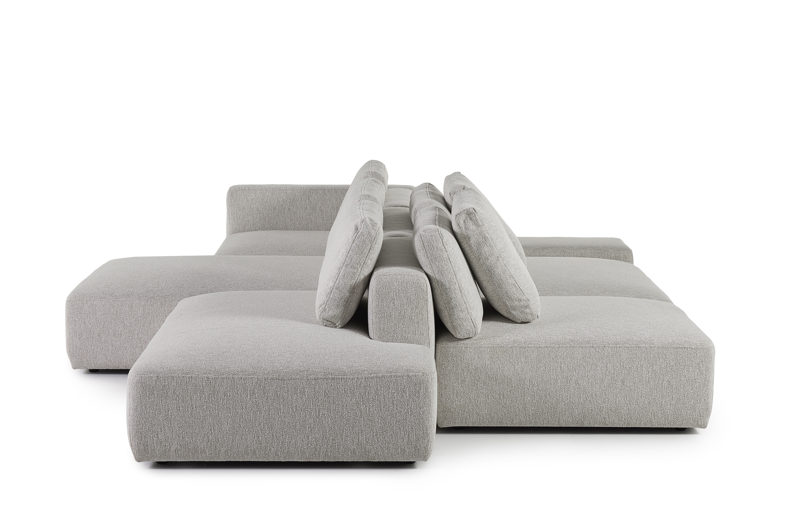 Modulaire XL salonopstelling - lichtgrijs